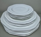 MIKASA ANTIQUE WHITE Bone China Dinner Lunch Appetizer Plate Set 6.5” 8.5” 10.5”