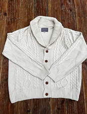 River Island Herren Strickjacke XXL Beige Zop...