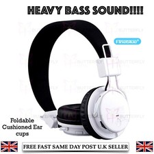 DJ Foldable Over Ear Headphones Noise Isolation Quality Heavy Bass Clear Sound