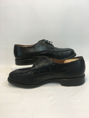ALLEN EDMONDS BRADLEY SPLIT TOE BLACK LEATHER DERBY LACE UP