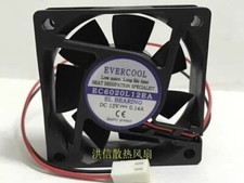 1 Pc. New EC6020L12EA 6020 DC12V 0.14A 60*60*20MM 2-pin cooling fan