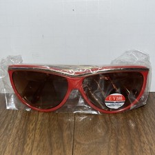 Vintage NOS Taiwan ROC Seafoam Red /Gold Trim Cat Eye Sunglasses Women s UV100