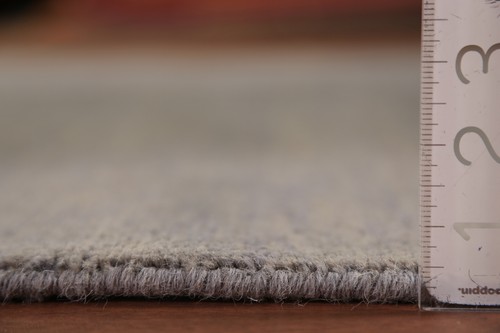 Trendy Gabbeh Solid Gray Wool Modern Accent Rug Contemporary Rug 5x6 ft - Picture 17 of 18