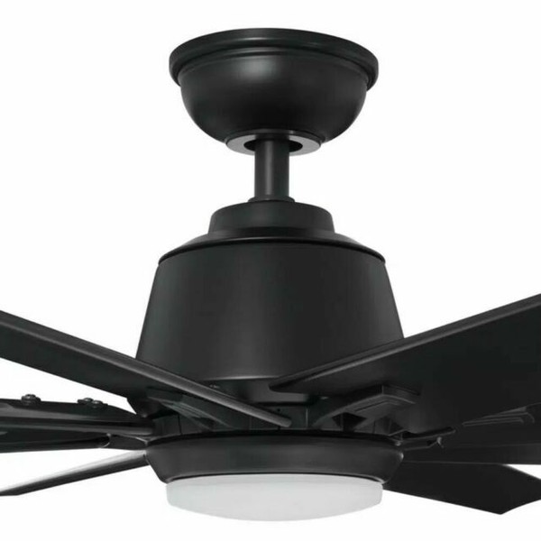 HDC Kensgrove 72" Integrtd LED Matte Black Ceiling Fan Light&Remote