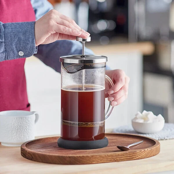 33 oz. Glass / Silver French Coffee Press