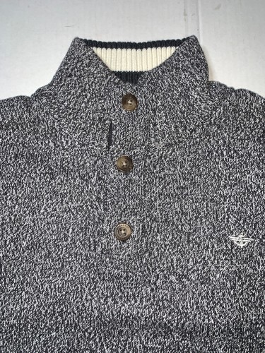 Preowned- Dockers Pullover Cowlneck Button Up Sweater Boys (Size 18/XL) - Picture 3 of 5