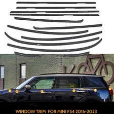 Window Strip Weatherstrip Seal Belt Trim For Mini Cooper F54 4 Door Gloss Black