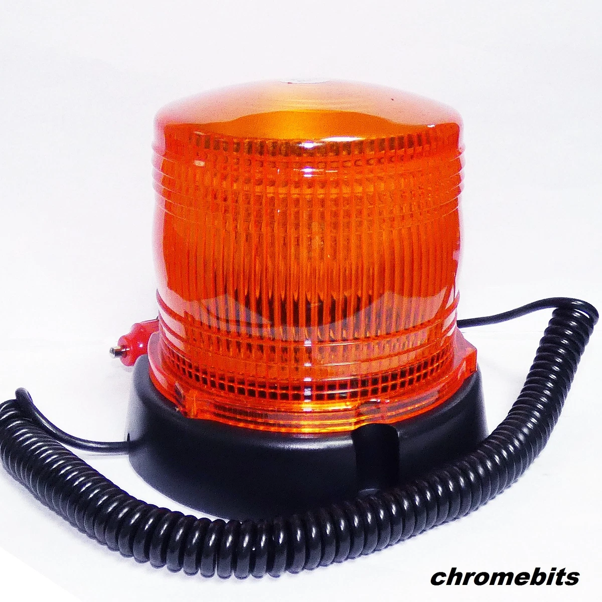 Universal Cigarette Lighter Plug Magnetic Flashing Amber Beacon LED 12V Car Van