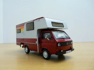 VOLKSWAGEN COMBI T3 camping car 1/43 Pick up + cellule - Photo 1/4