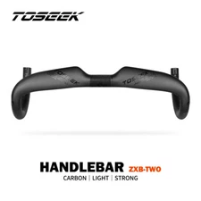 Toseek Carbon Fiber Road Bike Bicycle Racing Drop Bar Handlebar 31.8*400/420/440