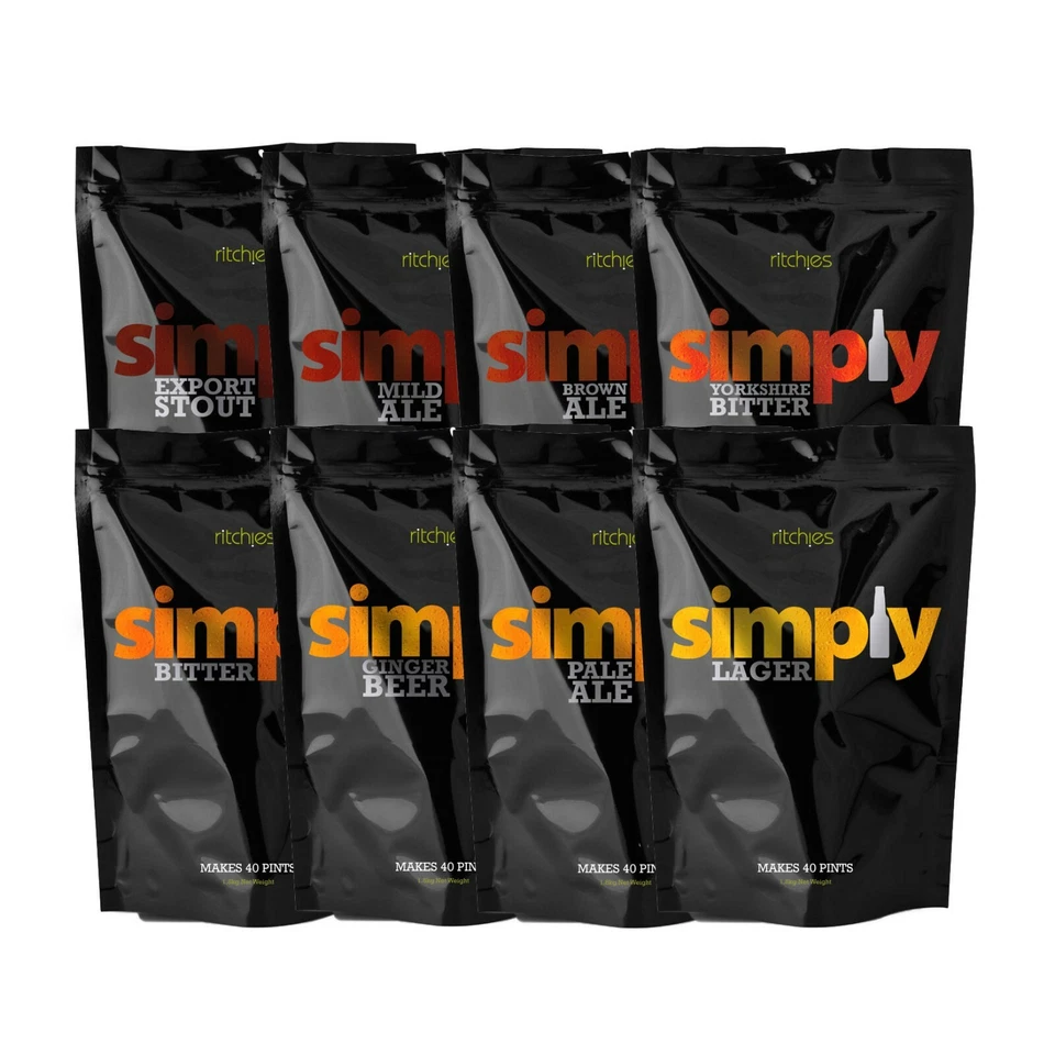 Simply Beer Making Kit for Home Brew 40 PINTS - Light and Refreshing Flavours