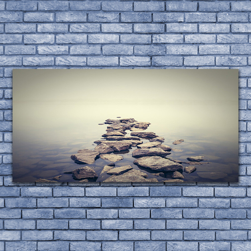 Tableau en verre 140x70 Paysage de Pierres de style luxe moderne