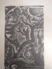 💀 Unearthly Find! Original Hugo Steiner-Prag Lithograph "Dreamland" (1943) 💀