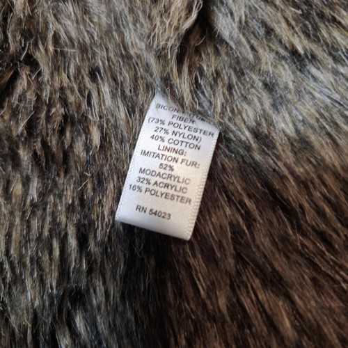 Banana Republic Faux Fur Lined Vest Womens Small Brown Front Pockets - 第 5/7 張圖片