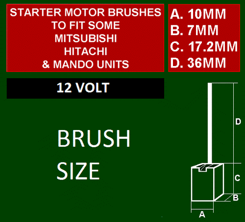 NEW BRUSHBOX TO REPLACE MITSUBISHI M649T01371 M649T02271 2337853A10 135467 - Picture 5 of 5