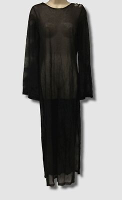 fitted lace wedding dress Lisander Long Sleeve Dress | Polka Dot Nero Black main image 1