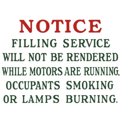 Sinclair Oil No Smoking While Fueling NEW Metal Sign 40'' Square USA STEEL
