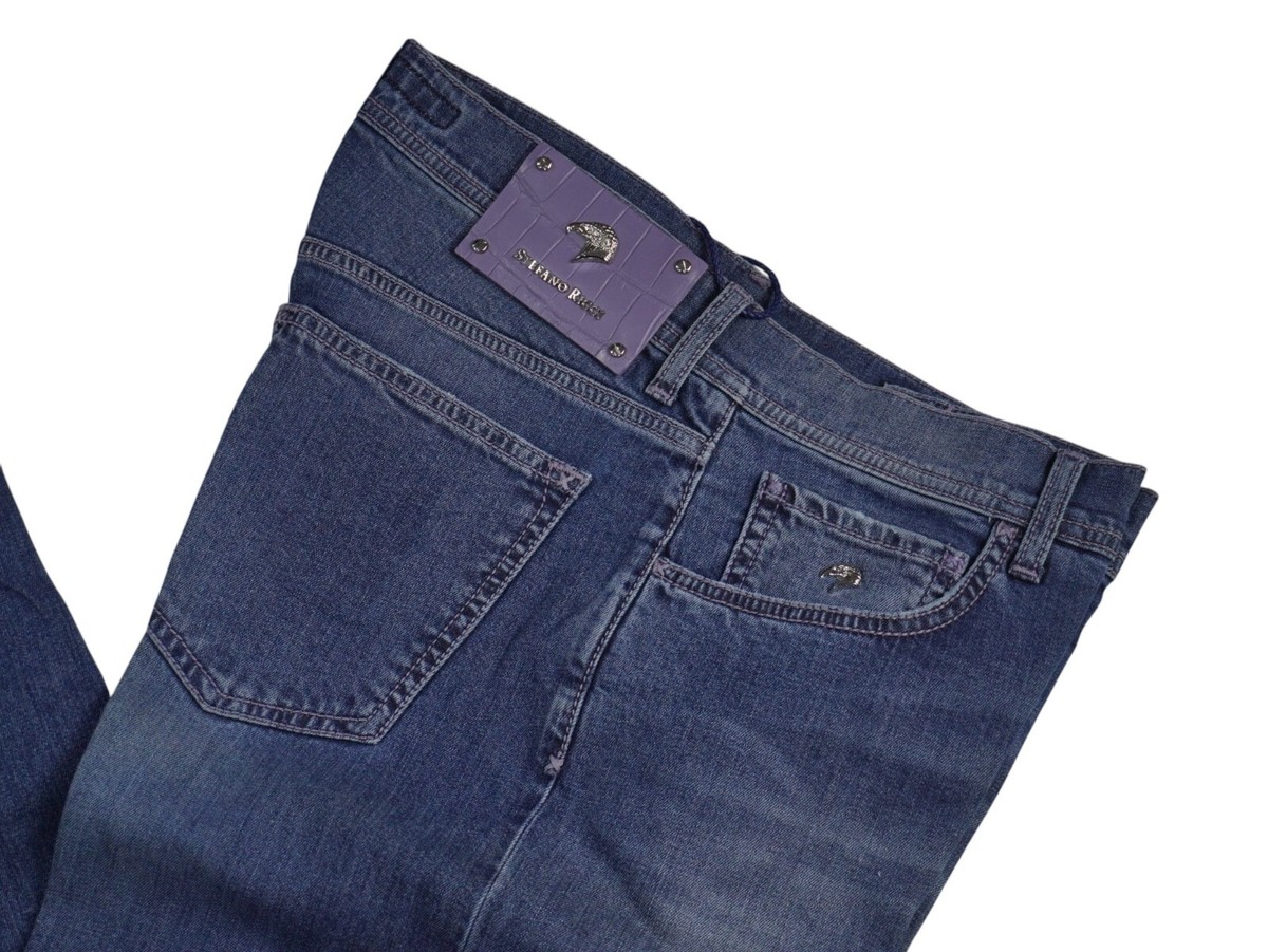 Jean De Luxe Stefano Ricci - Taille 34 (US) / 50 (EU), Coton, Neuf Avec étiquettes