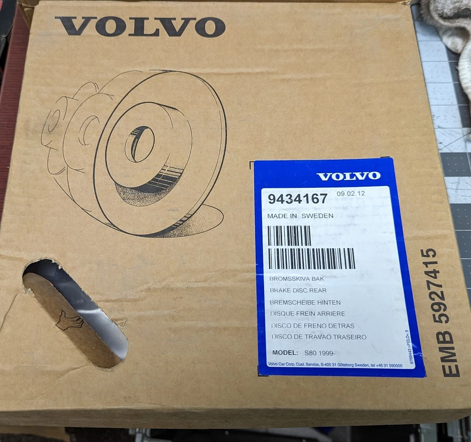 9434167 OEM GENUNINE VOLVO ROTOR REEMPLAZADO POR 31471821 [B1S4] Foto 4 de 4