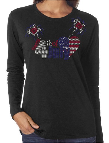 Long Sleeve Shirts Independence Day USA 