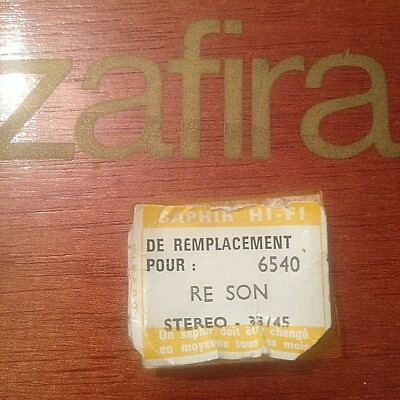 ZAFIRA 6540 SAPHIR STEREO Pour RESON 33/45 Tours Stéréo