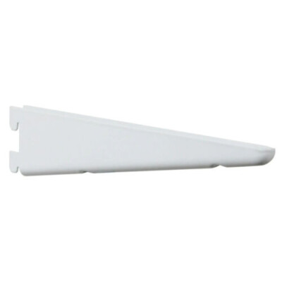 Knape & Vogt KV182WH6 Twin Slot Shelf Bracket, 6'', White, set of 10