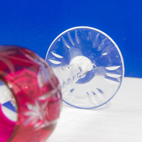 NACHTMANN UVA RUBÍ CRISTAL ROJO CRISTAL CORDIAL GAFAS ROEMER AGUARDIENTE VIDRIO 13,5 cm - Imagen 5 de 9
