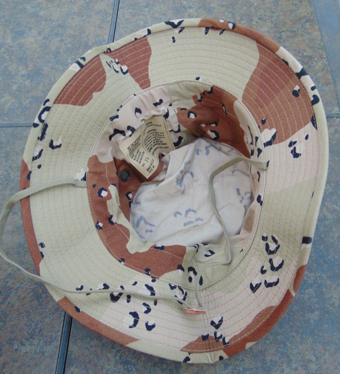Camo Boonie Hat Military Boonie Desert Tan Hat Sun Hot Weather Type II Made In The USA BucketHat Marpat Boonie Hat - Foto 6
