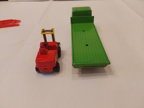 1971 Matchbox Super King green K-13/20 Forklift and Ramp vintage - Picture 12 of 12
