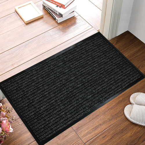 Large Heavy Duty Non Slip Rubber Back Door Mat Barrier Hallway Kitchen Floor Rug - Picture 13 of 21