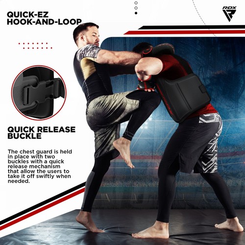 Boxing Chest Guard by RDX, Boxing Body Protector, MMA, Kickboxing, Muay Thai - Picture 37 of 41