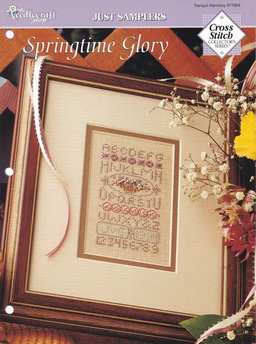 Cross Stitch Sampler Pattern SPRINGTIME GLORY Flower Basket - Picture 2 of 2
