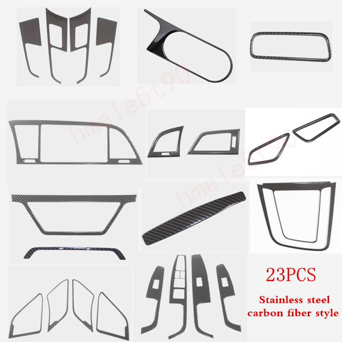 Stainless Inner Car Accessories Kit Frame Trim Fit For Hyundai Elantra 2017-2018