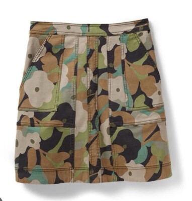 Cabi New NWT Zip Line Skirt #6361 Green camouflage 00 - 16 Was