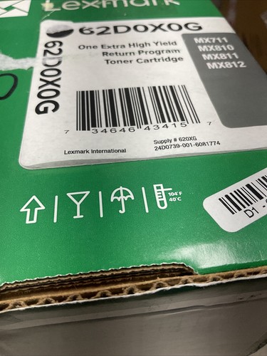 Lexmark 62D0X0G Black Toner Cartridge - 第 4/5 張圖片