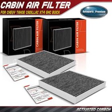 2x Activated Carbon Cabin Air Filter for Chevrolet Tahoe Cadillac XT4 GMC Buick