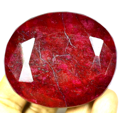 RARE 616.10 Ct Natural HUGE Red Ruby CERTIFIED* Museum Grade Oval