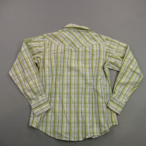 Ariat Shirt Womens Medium Long Sleeve Button Front Outdoors Plaid Pockets - Picture 5 of 10