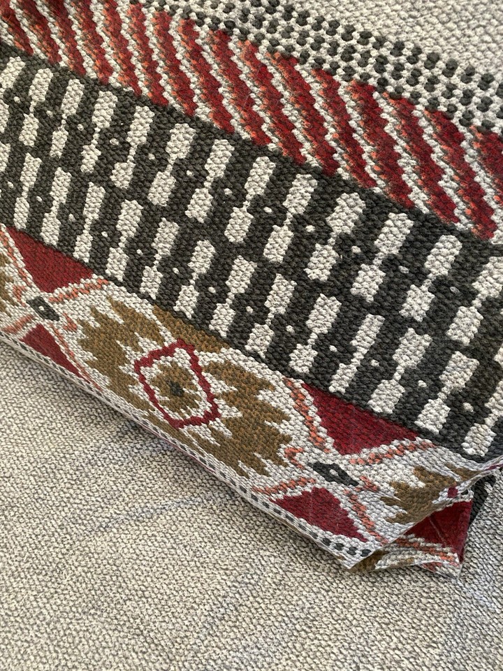 Grey Burgundy Green Quilt Cover Queen Size Cotton Green Print 2