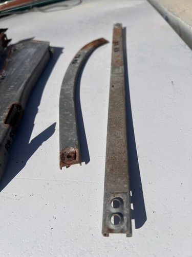 1957 58 CADILLAC RH RIGHT HAND REAR DOOR WINDOW REGULATOR TRACKS 4DOOR HARDTOP - Picture 2 of 12