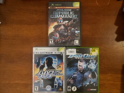 Xbox: Lot of Xbox FPS Games, Agent Under Fire, PSI Ops, and Republic Commando