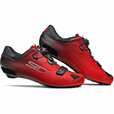 Sidi Men's Sixty Road Bicycle Shoes Black/Red EUR 43 / US 8.8