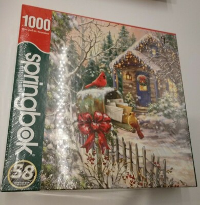 CARDINAL COTTAGE BIRD 1000 PIECE JIGSAW PUZZLE SPRINGBOK NIB BOX SEALED