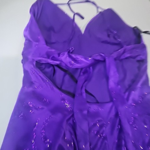 Vintage Cocktail Prom Pouf Baby Doll Fairy Purple Shimmer Dress NWT Size 13/14 - Picture 8 of 15