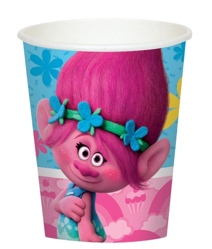 Trolls Value Party Pack Plates Cups Napkins 57 Piece 8 Person Party Supplies - Imagen 4 de 7