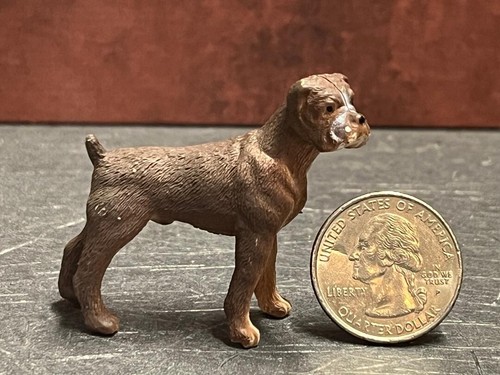 Dollhouse Miniature Pet Dog Boxer Animals 1:12 scale D117 Dollys Gallery - Picture 2 of 2