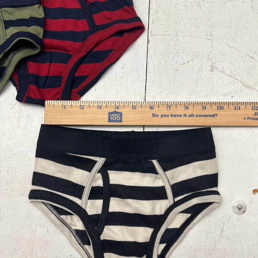 Gap Striped 3 Pack Cotton Solid Brief Underwear Boys Size X-Small NEW - Image 4 of 4