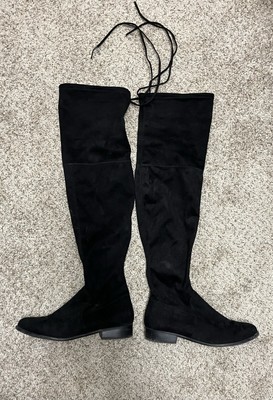 Over The Knee Black Boots For Women  Fall Spring Winter Boots
