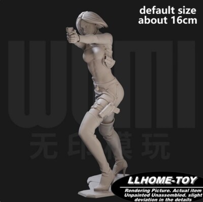 Game Ada Wong Shooting Fight Resin 3D Print GK Figure DIY Model Unpainted