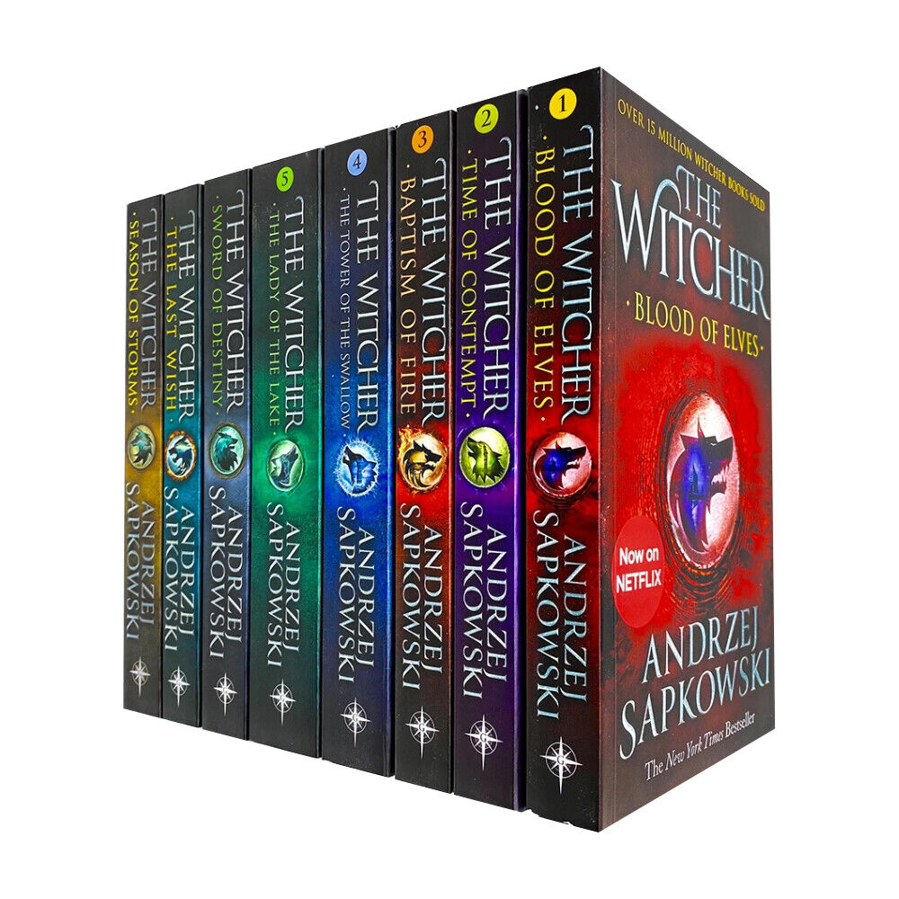 Witcher Series by Andrzej Sapkowski 8 Books Collection Set NETFLIX The Last Wish Witcher Series by Andrzej Sapkowski 8 Books Collection Set NETFLIX The Last Wish